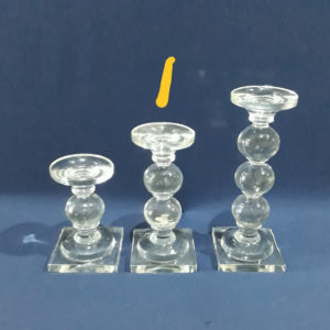 פמוט זכוכית צרפת M (מלאי 14 יחידות)